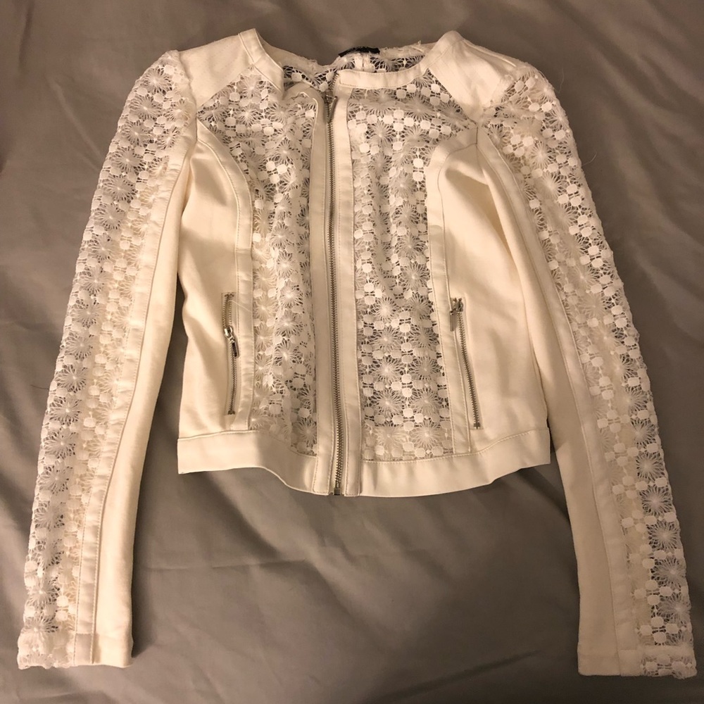 Lace pattern jacket